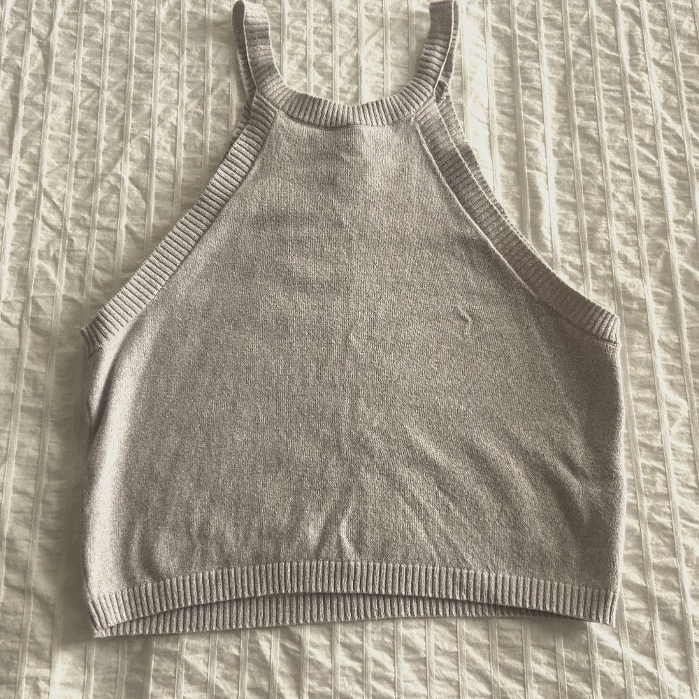 Gray Forever 21 high neck top, small